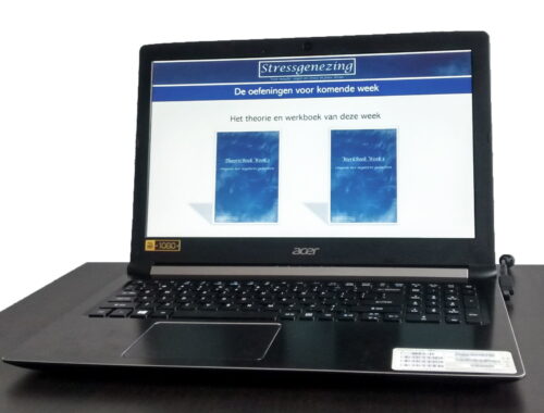 Online stresscursus met theorie- en werkboeken voor stressvermindering