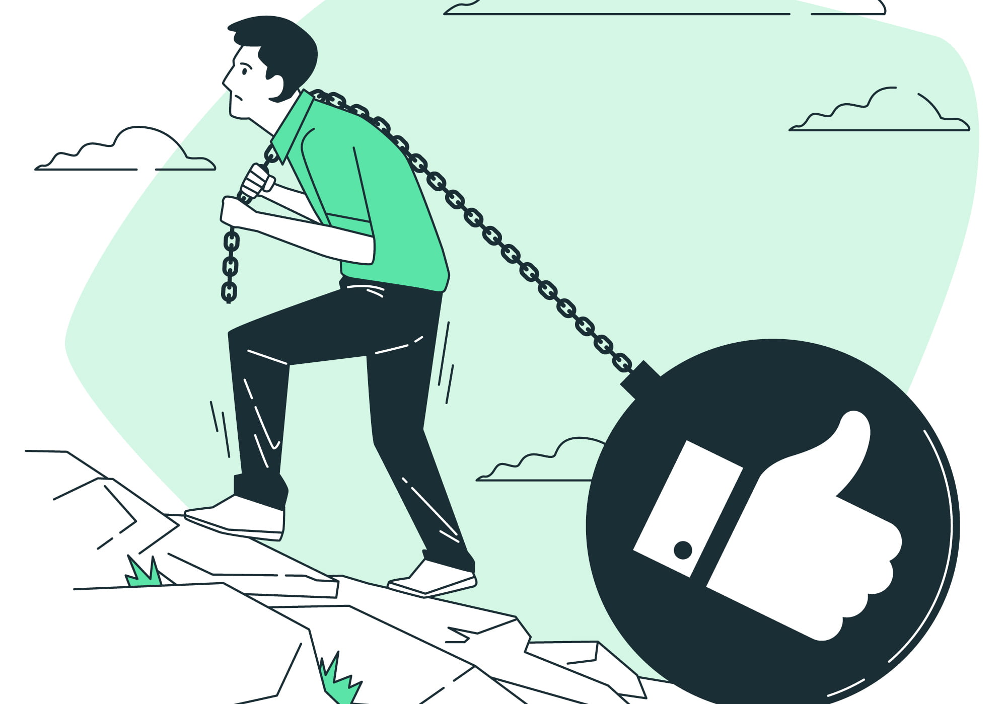 vastlopen in je gevoel